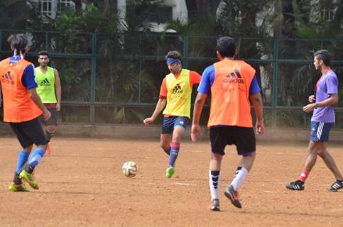 Arjun and Ranbir Kapoor Snapped Practicing Soccer!