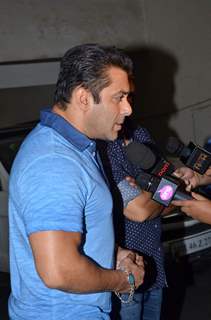 Salman Interacts With Media at Special Screening of Bajrangi Bhaijaan