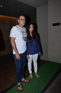 Atul and Alvira Khan Agnihotri at Special Screening of Bajrangi Bhaijaan