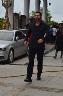 John Abraham on the Sets of Welcome Back!