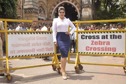 Raveena Tandon Promotes Street Smart Street Safe Campaign