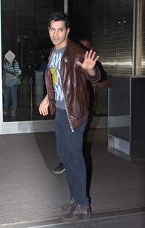Varun Dhawan was snapped at International Airport while leaving for his shooting
