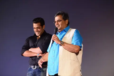 Subhash Ghai interacts with the audience at the Trailer Launch of Hero