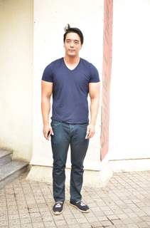 Rinzing Denzongpa poses for the media at the Trailer Launch of Hero