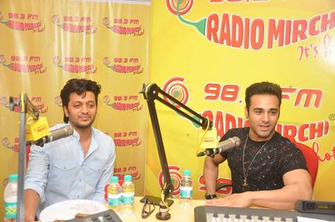 Riteish Deshmukh and Pulkit Samrat at the Promotions of Bangistan on Radio Mirchi