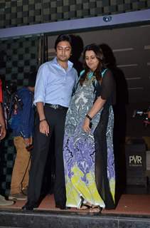 Dheeraj Deshmukh With His Wife at Screening of Bajrangi Bhaijaan