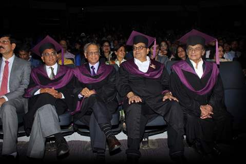 Subhash Ghai and Kalyanji Virji Shah at Whistling Woods Convocation