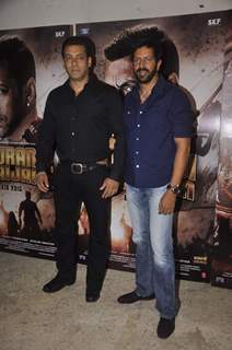 Salman Khan and Kabir Khan pose for the media on the occasion of Eid