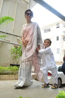 Kiran Rao snapped with Son Azad Rao Khan on the occasion of Eid