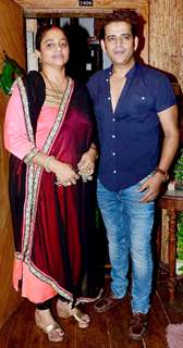 Ravi Kissen With His Wife at Birthday Bash