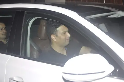 Bhushan Kumar Snapped Outside Salman's House on Eid