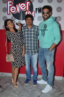 Asin, Umesh Shukla and Abhishek Bachchan for Promotions of All is Well on Fever FM