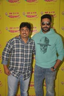 Abhishek Bachchan and Umesh Shukla at Promotions of All is Well on Radio Mirchi