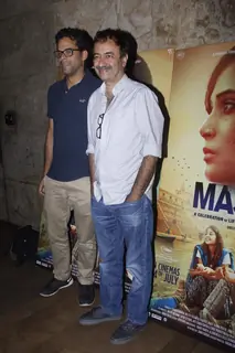 Vikramaditya Motwane and Raju Hirani at Special Screening of Masaan