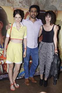 Kalki Koechlin and Gulshan Devaiah With a Friend at Special Screening of Masaan