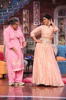 Shriya Saran for Promotions of Drishyam on Comedy Nights With Kapil