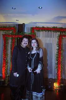 Pankaj Udhas With His Wife at Khazana Gazal Festival - Day 2