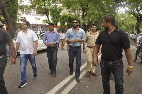 Suniel Shetty at an Event for Traffic Awareness