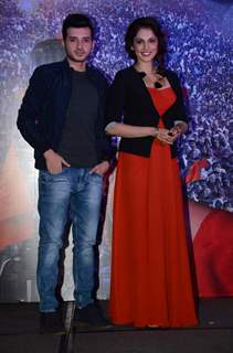 Isha Koppikar and Divyendu Sharma at Launch of Film 'Assee Nabbe Poore Sau'