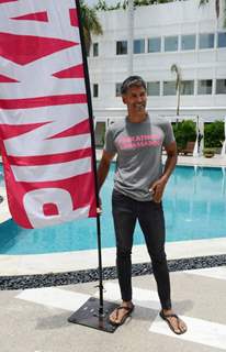 Milind Soman Brand Ambassador of Pinkathon at Press Meet