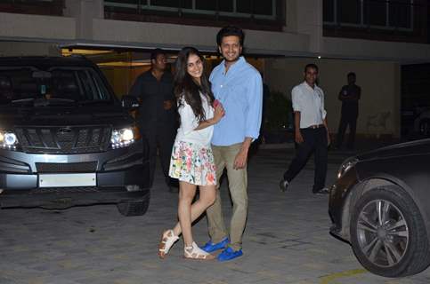 Riteish Deshmukh and Genelia Dsouza at Arpita Khan's Birthday Bash