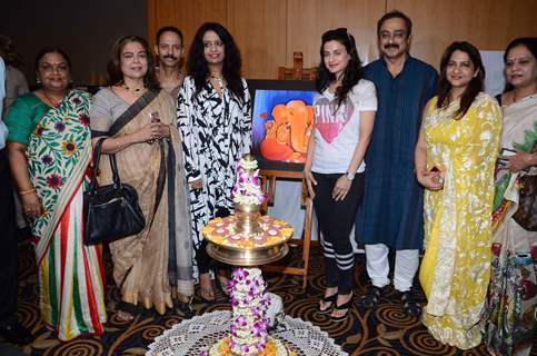 Ameesha Patel, Amruta Fadnavis, Reema Lagoo and Sachin Khedekar Snapped at an Art Exhibition