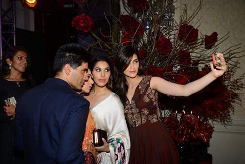 Manish Clicks Selfie With the Beauties at India Couture Week