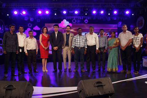 Dia, Ayushmann and Sourav Ganguly at Launch of Coca-Cola India & NDTV Support My School Initiative