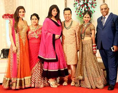 Aarti Chabria and Anjana Sukhani at Luv Israni Wedding