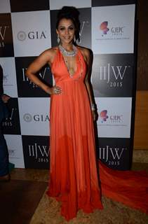 Manasi Scott poses for the media at IIJW Day 3