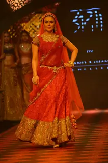 Preity Zinta walks the ramp at IIJW Day 3
