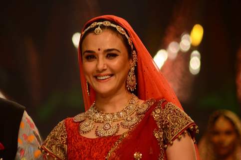 Preity Zinta walks the ramp at IIJW Day 3