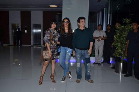 Wardha Khan, Deepika Padukone and Sajid Nadiadwala at Post Wrap Up Party of Tamasha