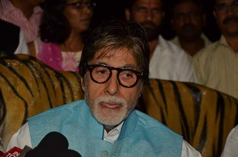Amitabh Bachchan at Save The Tiger Campaign