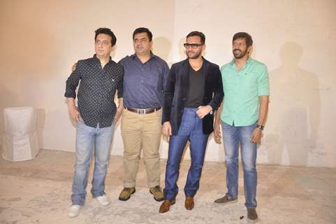 Saif Ali Khan, Sajid Nadiadwala and Kabir Khan at Press Meet of Phantom