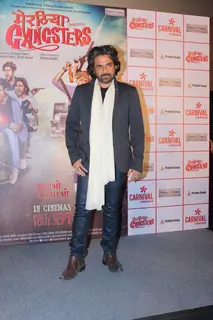 Mukul Dev poses for the media at the Trailer Launch of Meeruthiya Gangsters