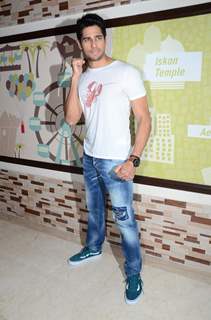 Sidharth Malhotra poses for the media at Brothers Press Meet