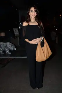 Farah Khan Ali poses for the media at Zarine Khan's Book Launch