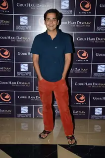 Gaurav Gera at the Premier of Gour Hari Dastaan