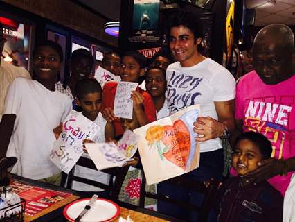 Gautam Rode Recieve Greetings form Kids on His Birthday