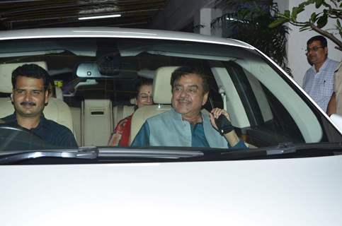 Shatrughan Sinha and Poonam Sinha at Special Screening of Brothers