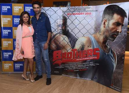 Nandish Sandhu and Rashami Desai at Special Screening of Brothers