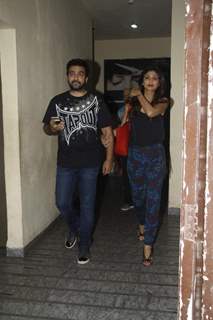 Raj Kundra and Shilpa Shetty at Screening of Brothers