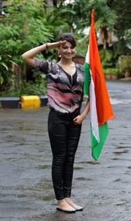 Urvashi Rautela salutes the tricolor on Independence Day