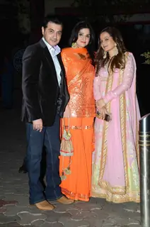Sanjay Kapoor aand Maheep Kapoor at Queenie Singh's Wedding Bash