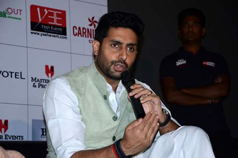 Abhishek Bachchan at Press Meet of All Is Well