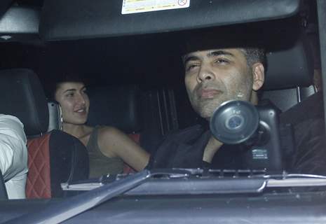 Karan Johar and Katrina Kaif Snapped at Aamir Khan's House