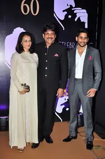 Akkineni Nagarjuna with Family at Chiranjeevi's 60th Birthday Celebrations