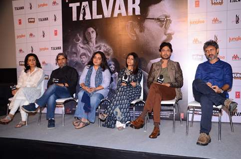 Konkona Sen, Irrfan Khan, Vishal Bhardwaj and Neeraj Kabi at  Trailer Launch of Talvar