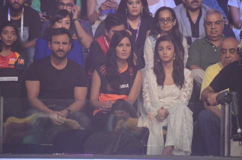 Saif Ali Khan, Katrina Kaif and Alia Bhatt Watches the Pro Kabaddi Finale